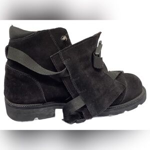 Versace Gianni Black Boots Size 44 With Coa